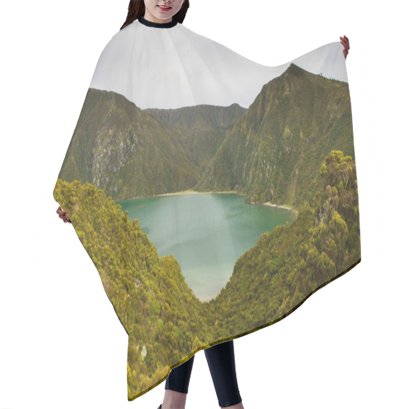 Personality  Lake On A Volcanic Island Hair Cutting Cape