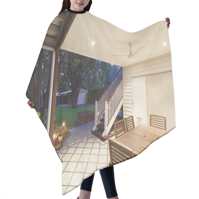 Personality  Outdoor Entertaining Area Hair Cutting Cape