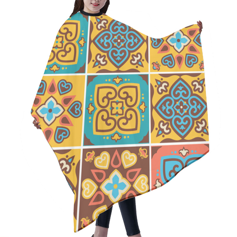 Personality  Traditional Ceramic Tiles Patterns Hair Cutting Cape