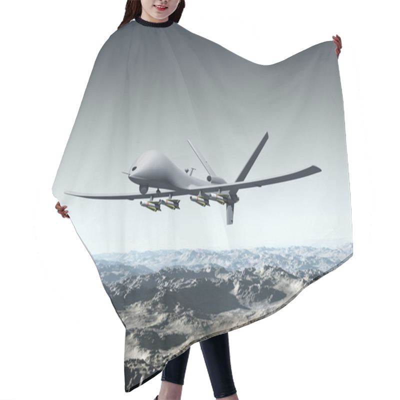 Personality  Unmanned Combat Air Vehicle Hair Cutting Cape