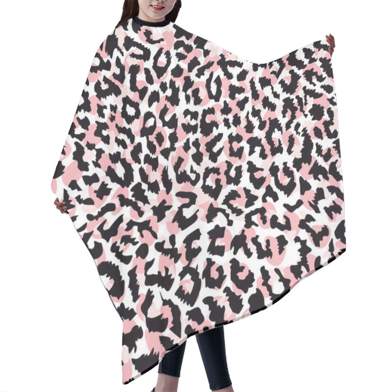 Personality  Pattern Design Of Leopard Animal Print Vector Hair Cutting Cape