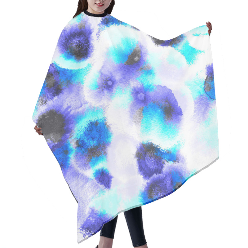 Personality  Pastel Pattern Wet Paint Seamless Abstract Pattern Brush Splash Drawings Hair Cutting Cape