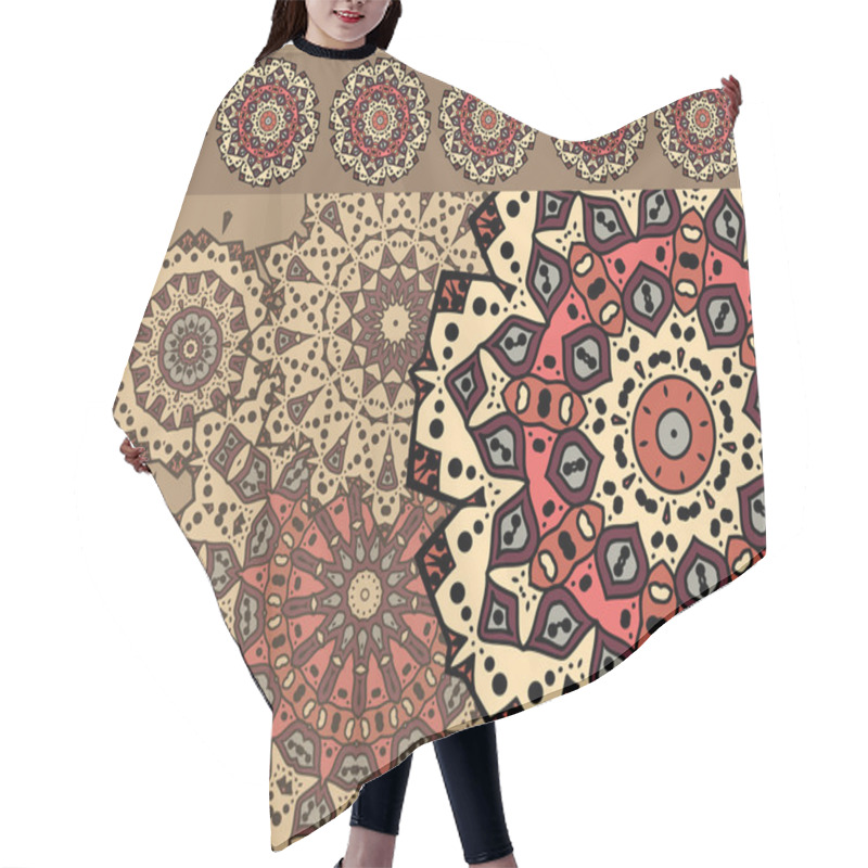 Personality  Card With Mandalas Hair Cutting Cape