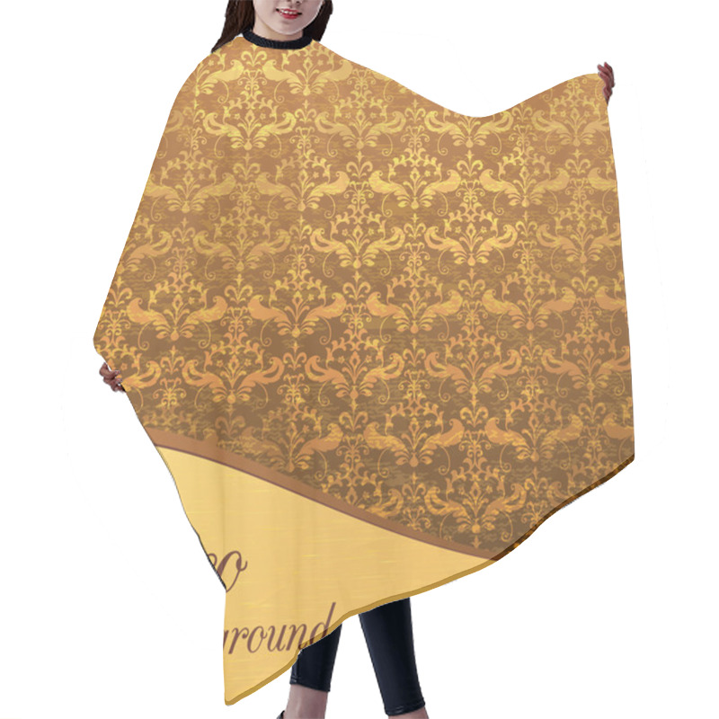 Personality  Gold Classic Retro Background Hair Cutting Cape