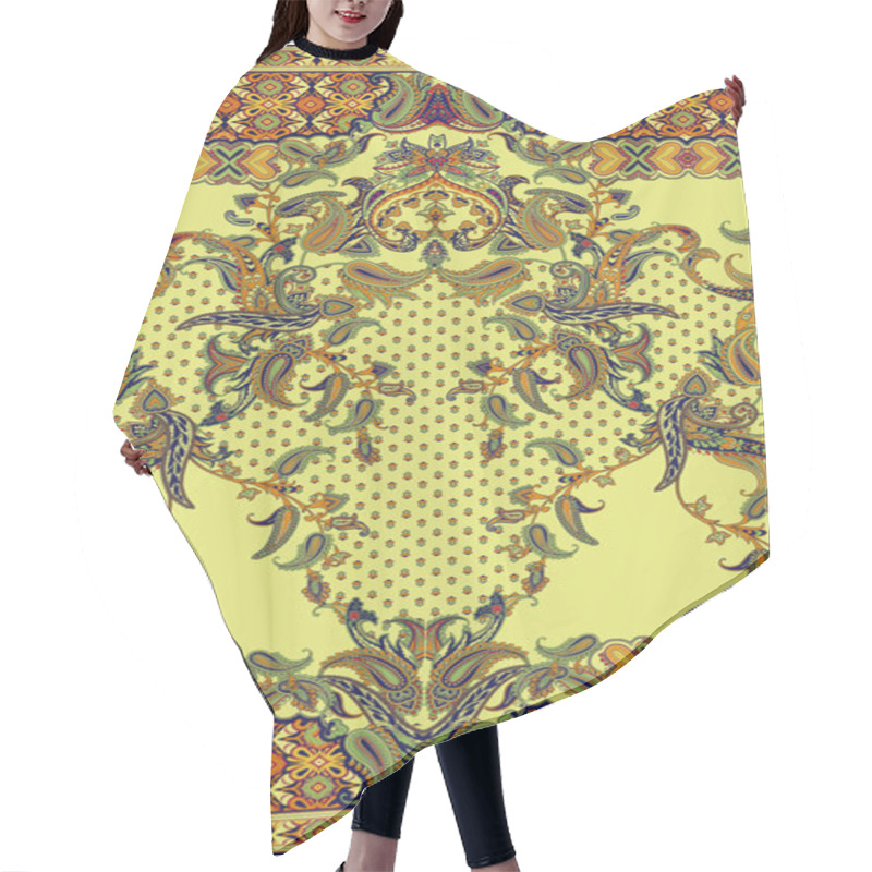 Personality  Traditional Paisley Pattern Hair Cutting Cape