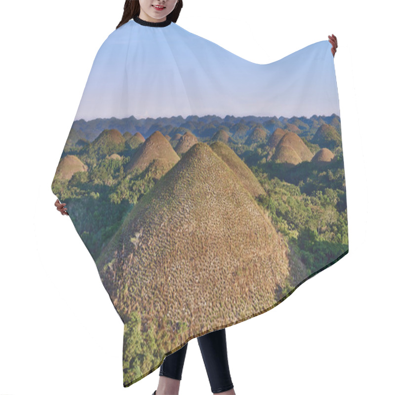 Personality  Chocolate Hills Bohol Philippines Hair Cutting Cape