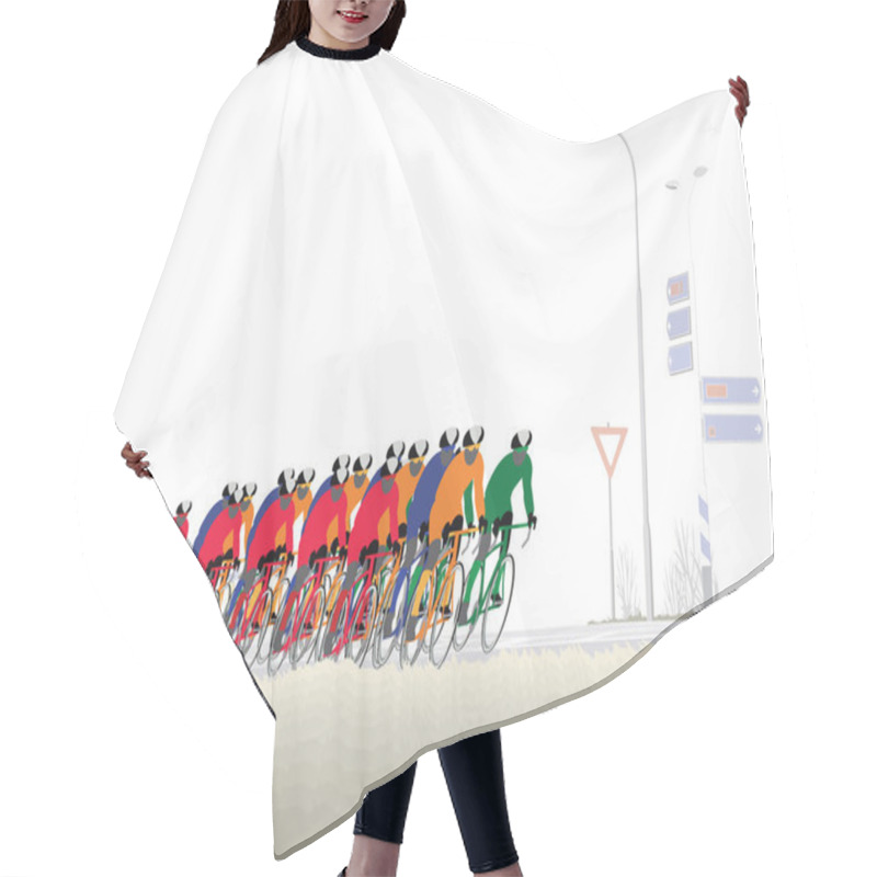 Personality  Bicycle Road Race Hair Cutting Cape