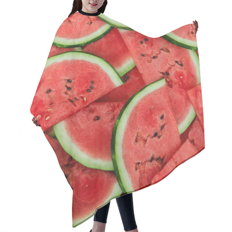 Personality  Background Of Fresh Ripe Watermelon Slices Hair Cutting Cape