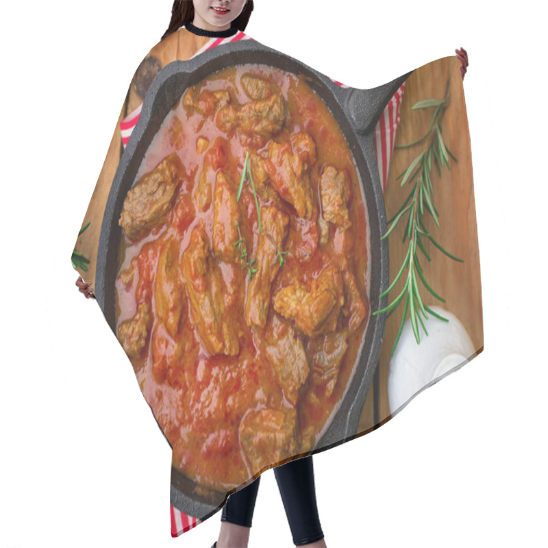 Personality  Beef Stew With Tomato Sauce And Cream And Rosemary Hair Cutting Cape