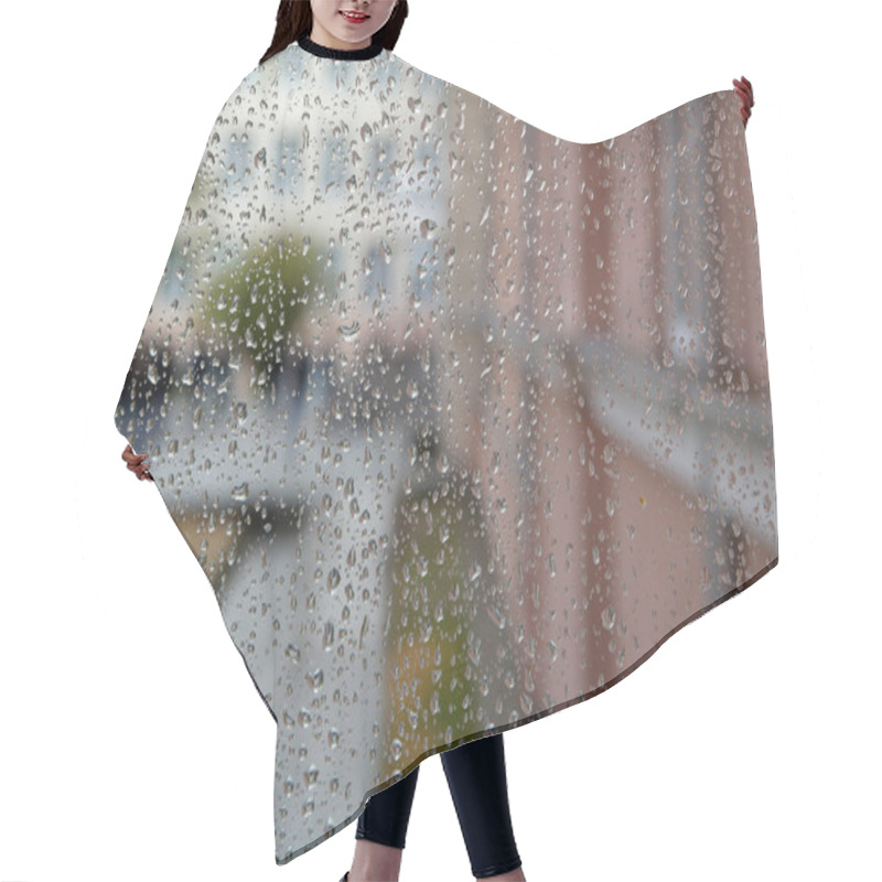 Personality  Raindrops On The Window  Hair Cutting Cape