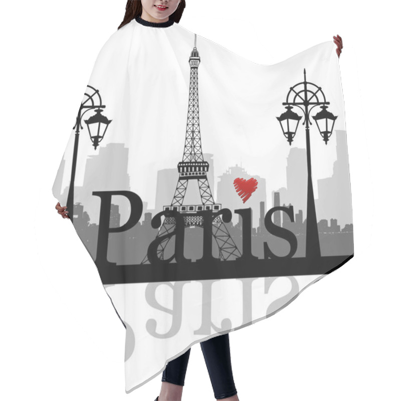 Personality  Paris  City Of Love Hair Cutting Cape