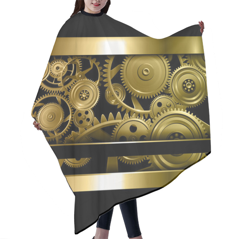 Personality  Technology Background Hair Cutting Cape