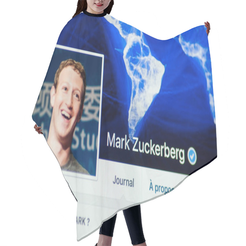 Personality  Mark Zuckerberg Page Account On Facebook Hair Cutting Cape