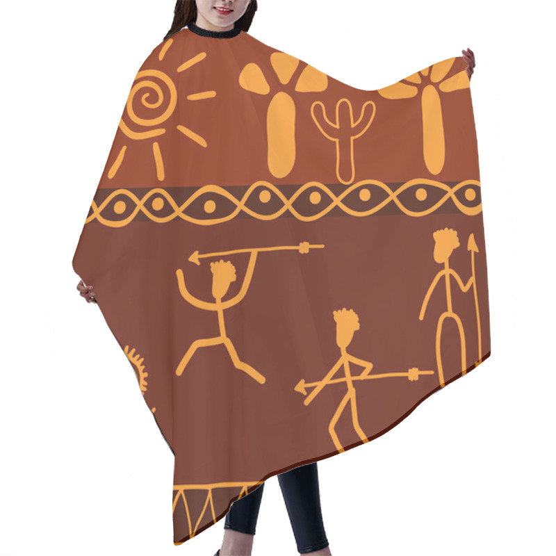 Personality  African Motifs Hair Cutting Cape