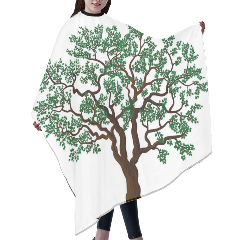 Personality  Vector Tree Hair Cutting Cape