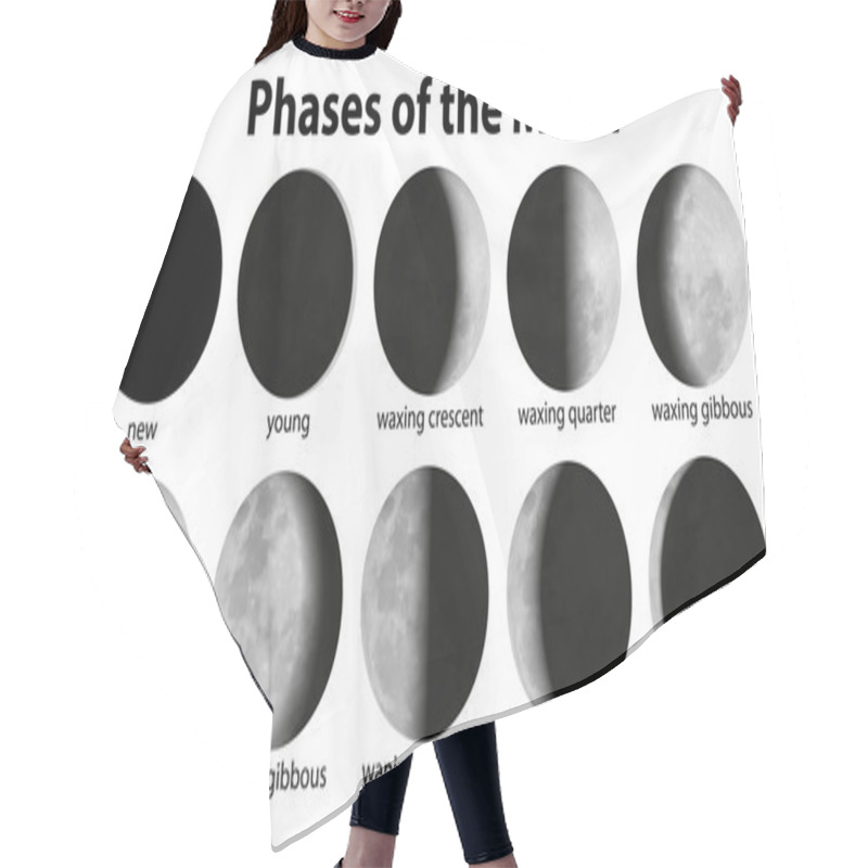 Personality  Phases Of The Moon Hair Cutting Cape