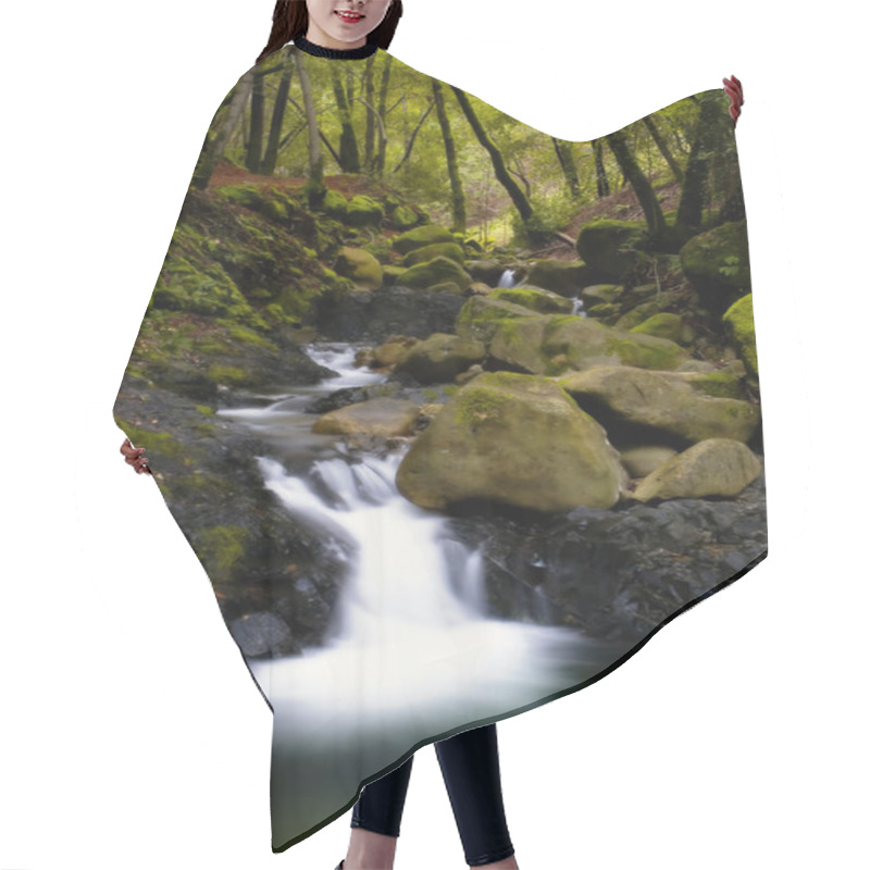 Personality  Bubbling Brook In A Forest Hair Cutting Cape