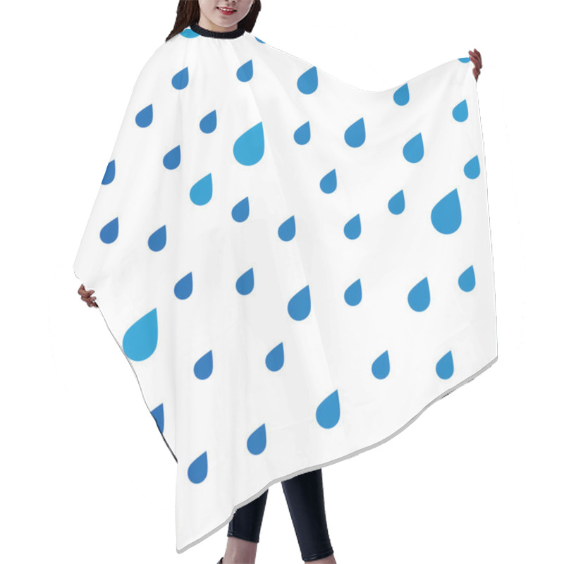 Personality  Seamless Pattern With Rain Drops Hair Cutting Cape