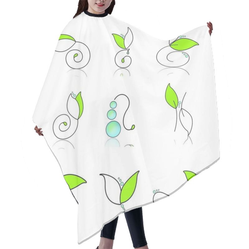 Personality  Flowers Hair Cutting Cape