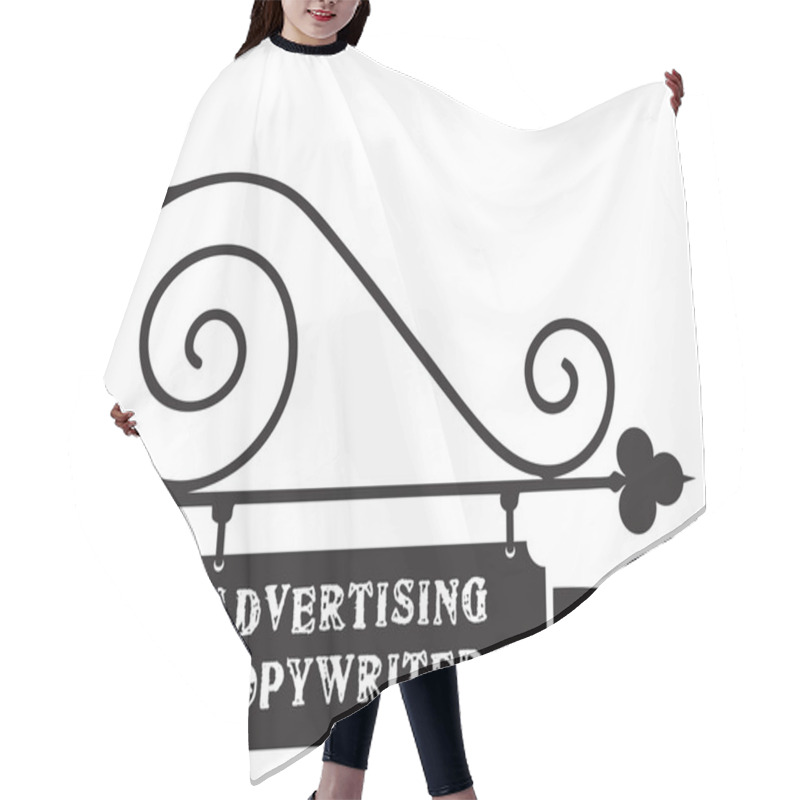 Personality  Street Pointer Advertising Copywriter Hair Cutting Cape