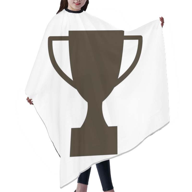 Personality  Trophy Icon Vector, Cup  Hair Cutting Cape