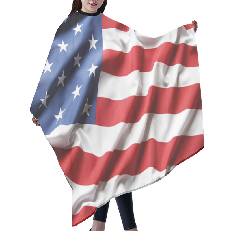 Personality  American Flag Hair Cutting Cape