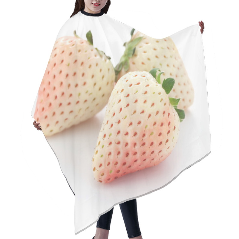 Personality  Three White Strawberries Hair Cutting Cape