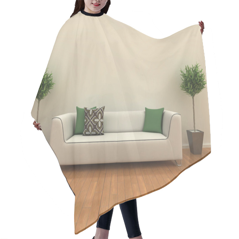 Personality  Sofa With Plants Hair Cutting Cape