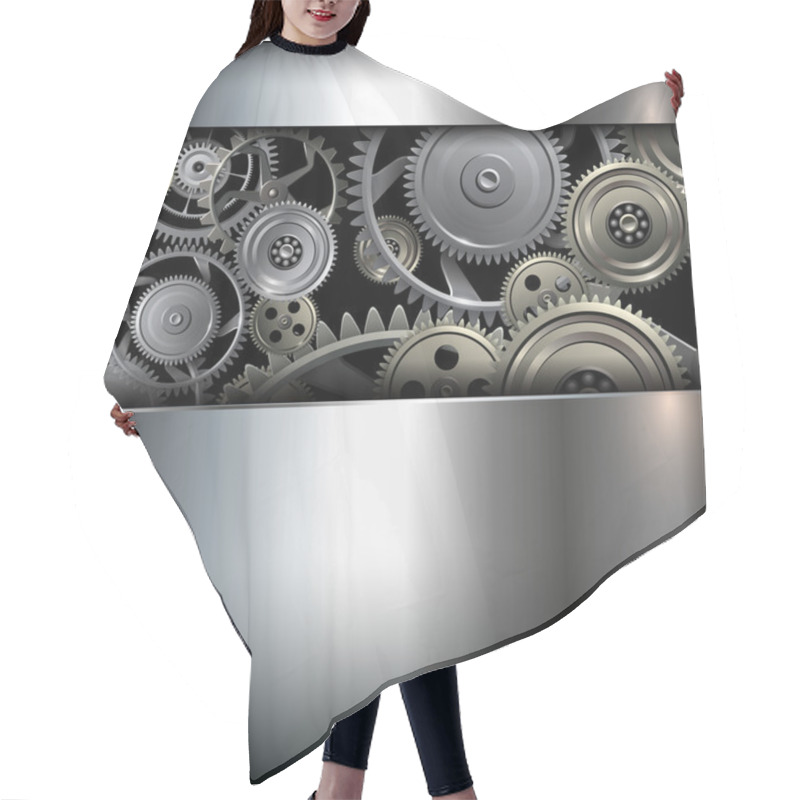 Personality  Technology Background Hair Cutting Cape