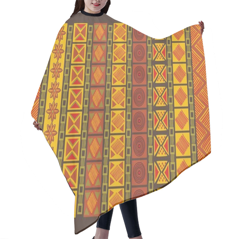 Personality  Ethnic Pattern Hair Cutting Cape