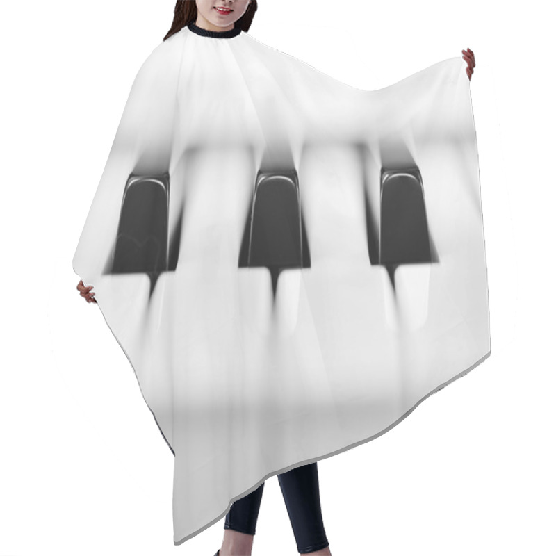 Personality  Close-up Of Piano Keys Hair Cutting Cape