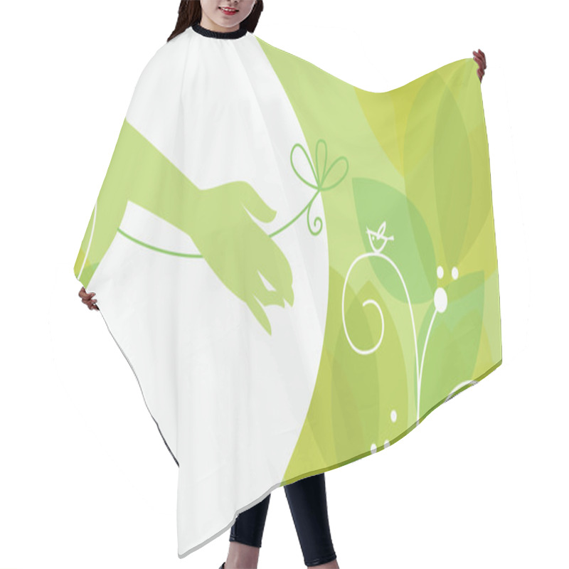 Personality  Silhouette Of Pregnant Woman Hair Cutting Cape