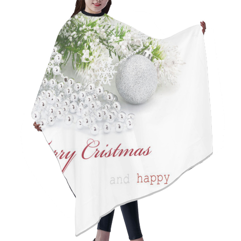 Personality  Christmas Greeting Card Hair Cutting Cape