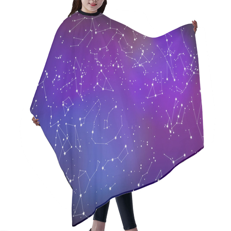 Personality  Northern Hemisphere Constellations, Star Map. Science Astronomy, Star Chart  Hair Cutting Cape