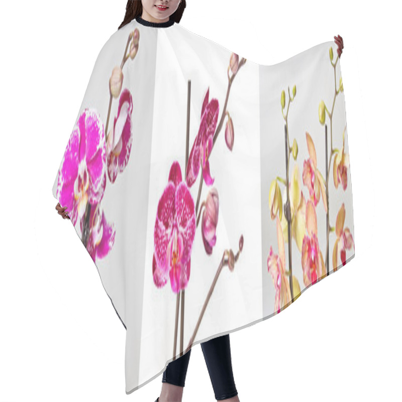 Personality  Orchid Flowers Hair Cutting Cape