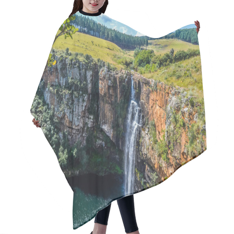 Personality  Picturesque Green Berlin Water Fall In Sabie , Graskop In Mpumalanga South Africa Hair Cutting Cape