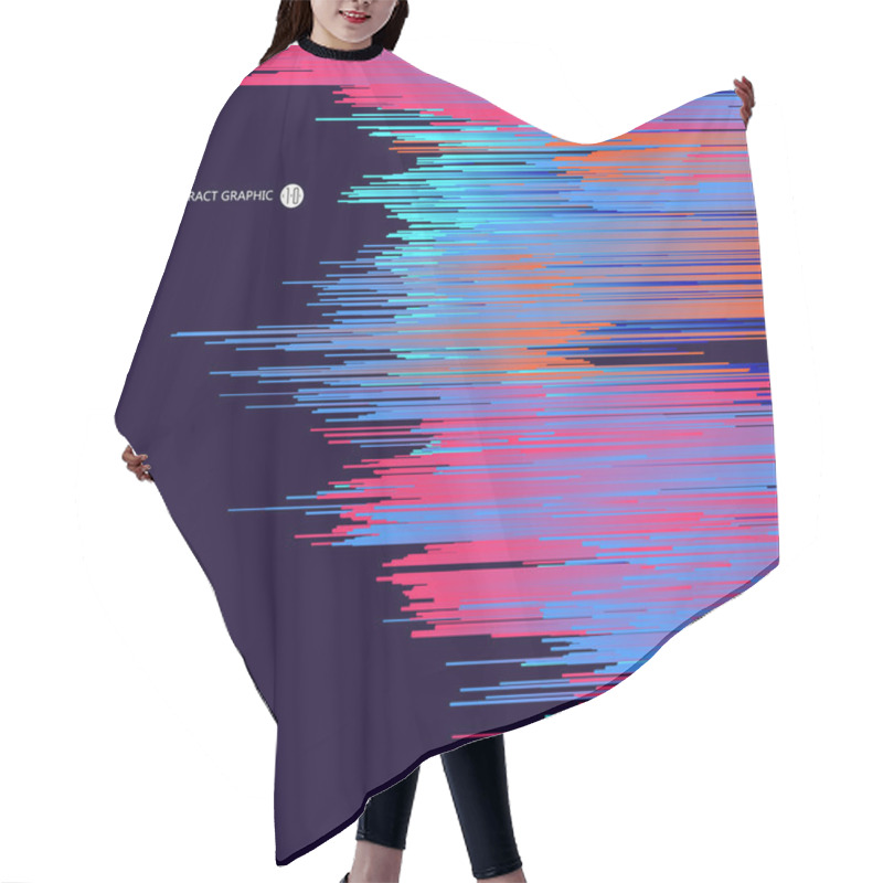 Personality  Abstract Background Consisting Of Lines. Hair Cutting Cape