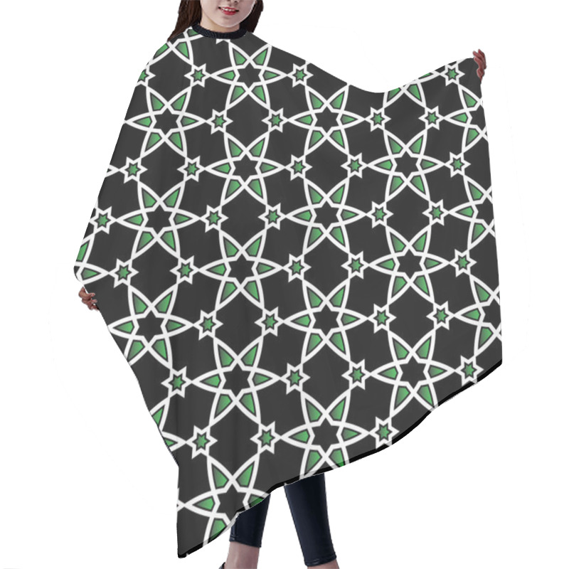 Personality  Vector Pattern On Islamic Motif Hair Cutting Cape