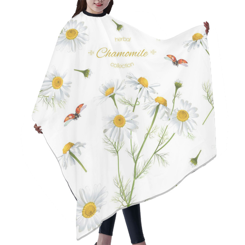 Personality  Chamomile Seamless Pattern Hair Cutting Cape