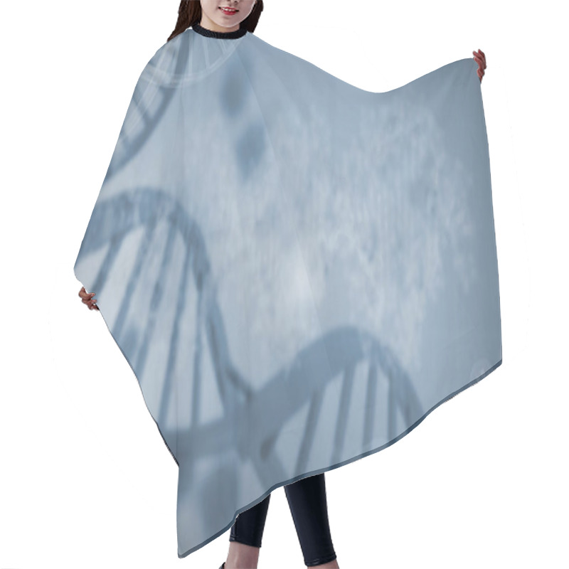 Personality  Red Dna Pattern On Screen Hair Cutting Cape