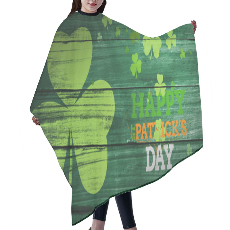 Personality  Composite Image Of Patricks Day Greeting Hair Cutting Cape