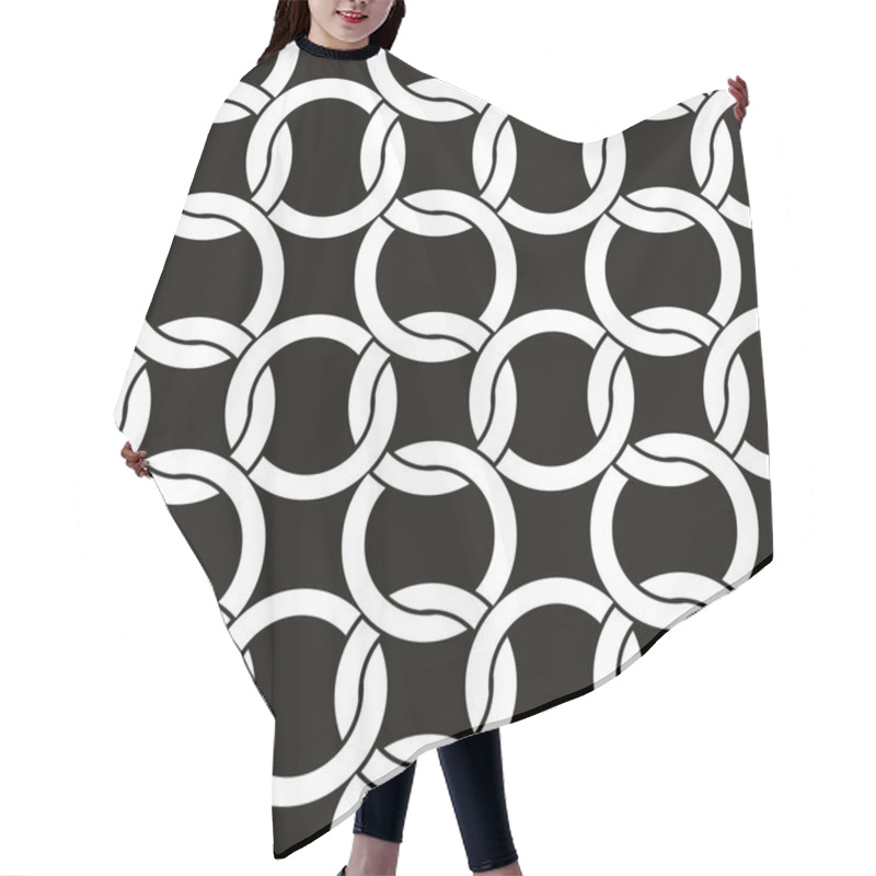 Personality  Abstract Seamless Background. Hair Cutting Cape