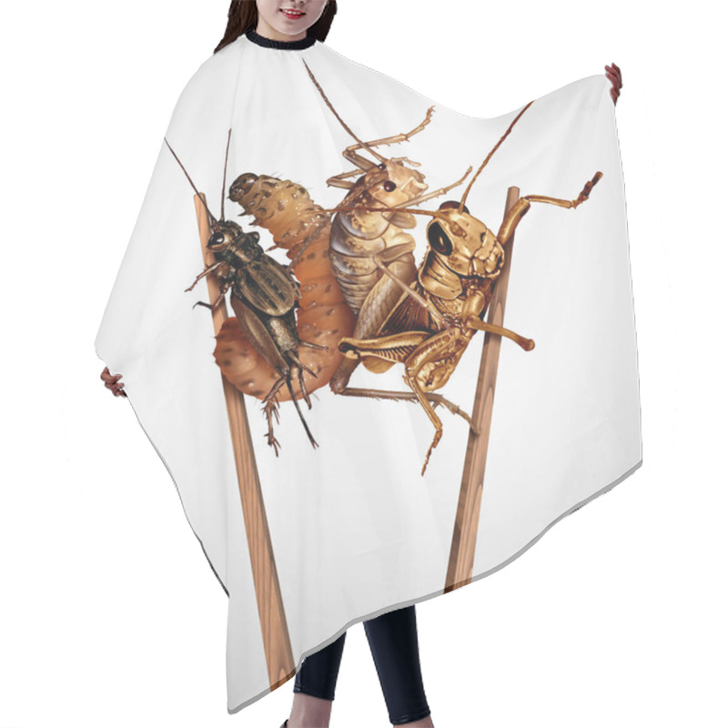 Personality  Edible Insects Hair Cutting Cape