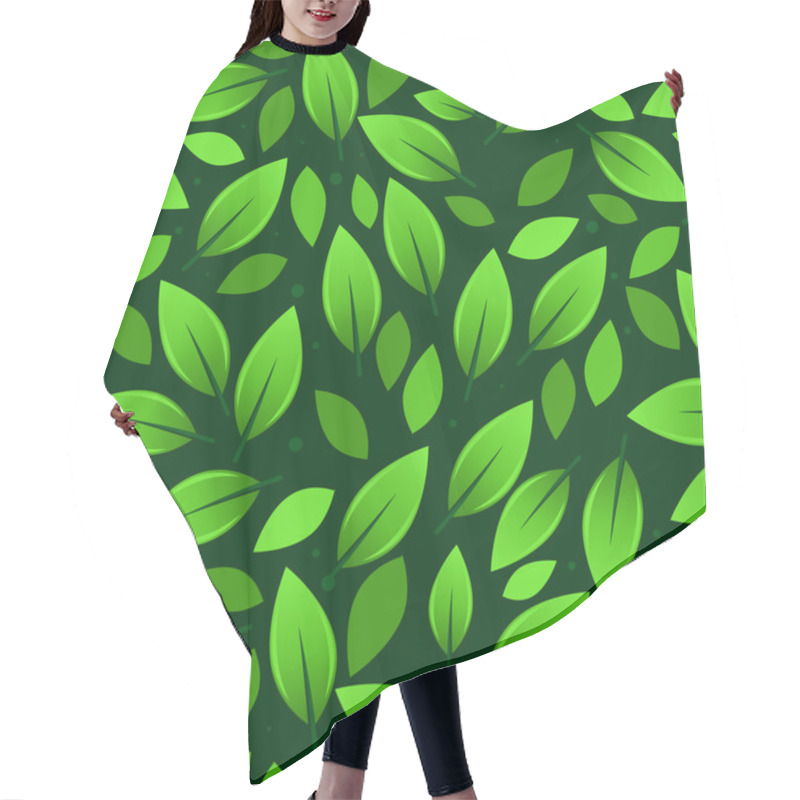 Personality  Leaves Pattern Illustration Hair Cutting Cape