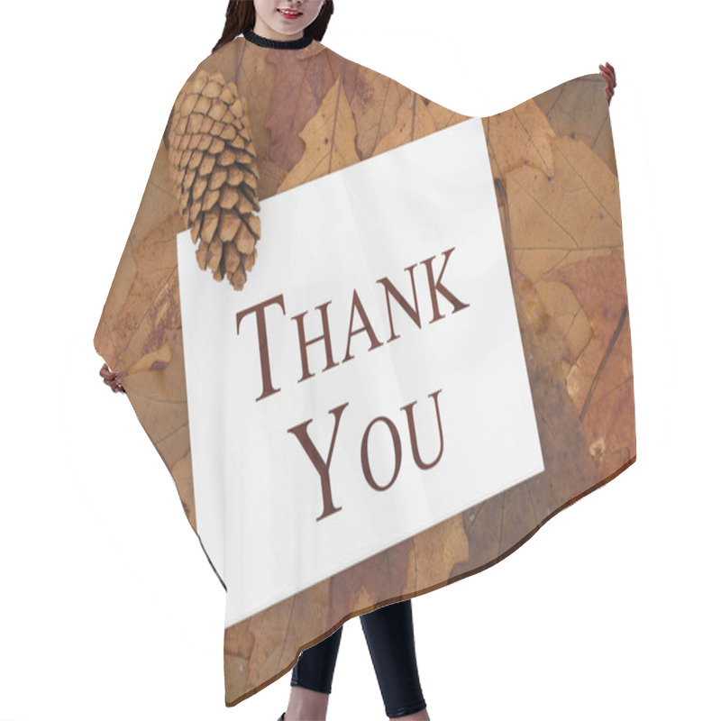 Personality  Thank You Greeting Card Hair Cutting Cape