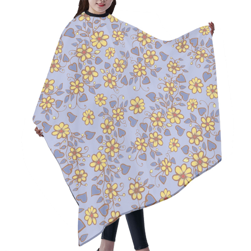 Personality  Floral Seamless Pattern Hair Cutting Cape