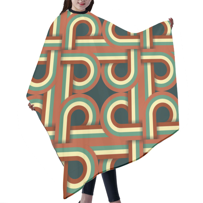 Personality  Retro Seamless Pattern Hair Cutting Cape