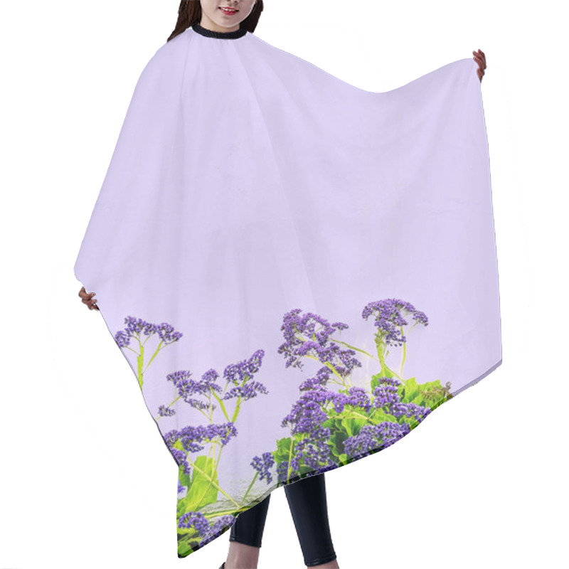 Personality  Minimal Purple Mood.  Flowers Art Hair Cutting Cape