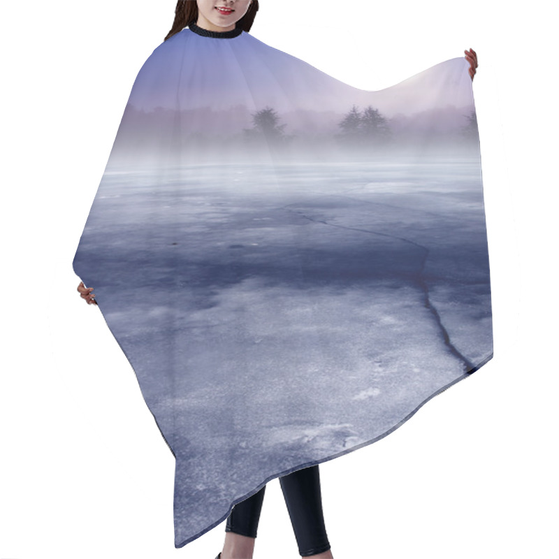 Personality  Winter Scenery Landscape Hair Cutting Cape