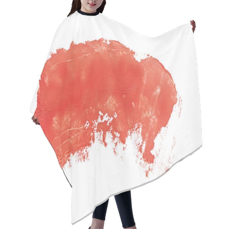 Personality  Red Paint On A White Background Hair Cutting Cape